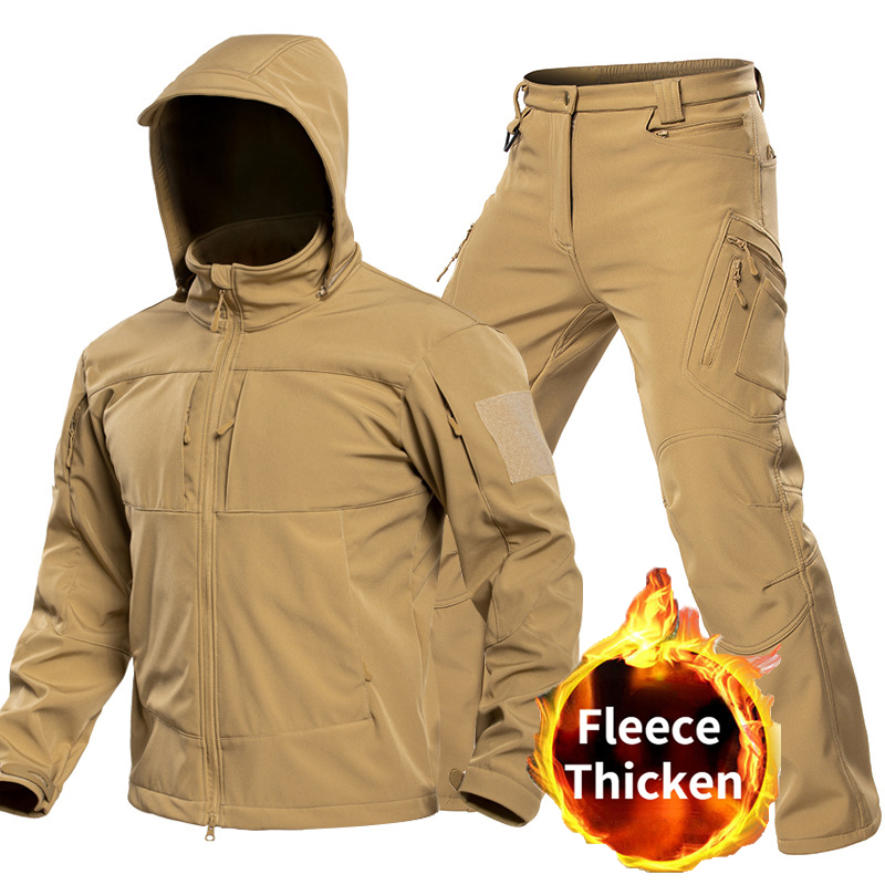 Winter Clothing Items - Outdoor Tactical Softshell Suit for Men