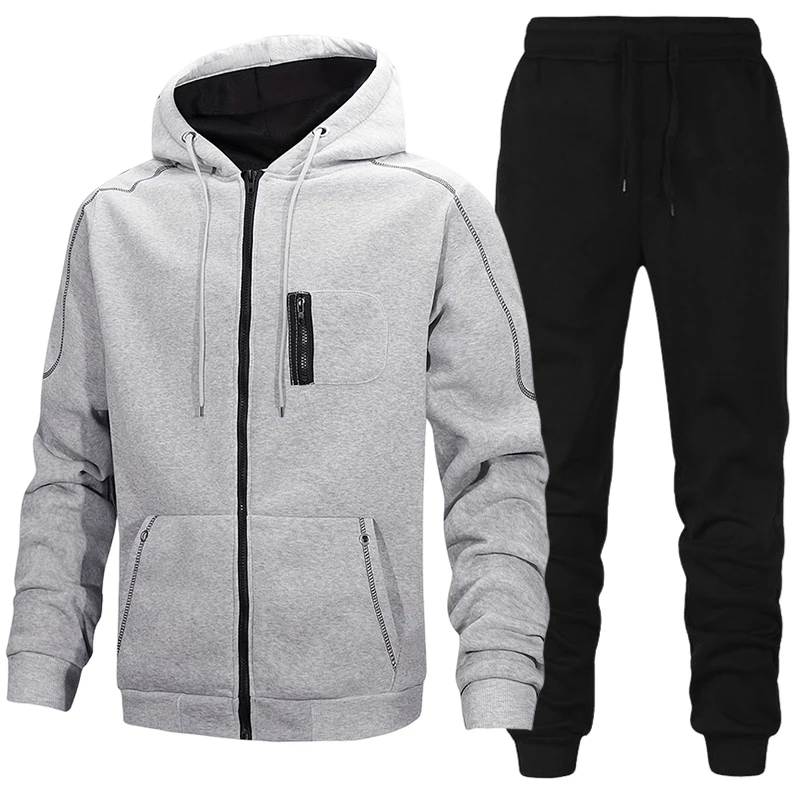 Winter Clothing Items - Fashion Men's Tracksuit Casual Hoodie Sweatshirts