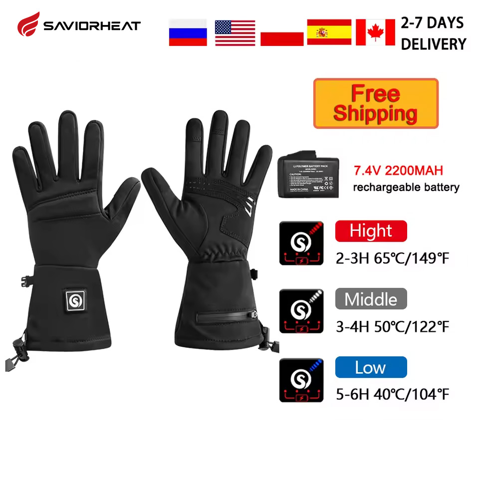 Heated Gloves Electric - Snow Deer S18 Winter Heated Gloves