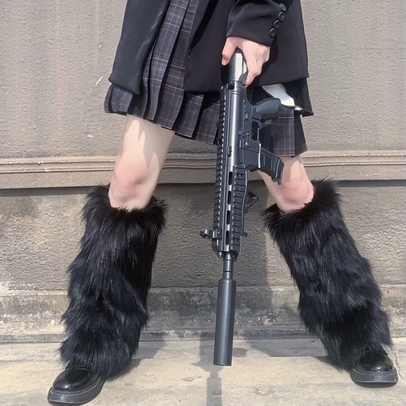 Winter Clothing Leg Warmers - Women's Artificial Fur Leg Warmers Japanese