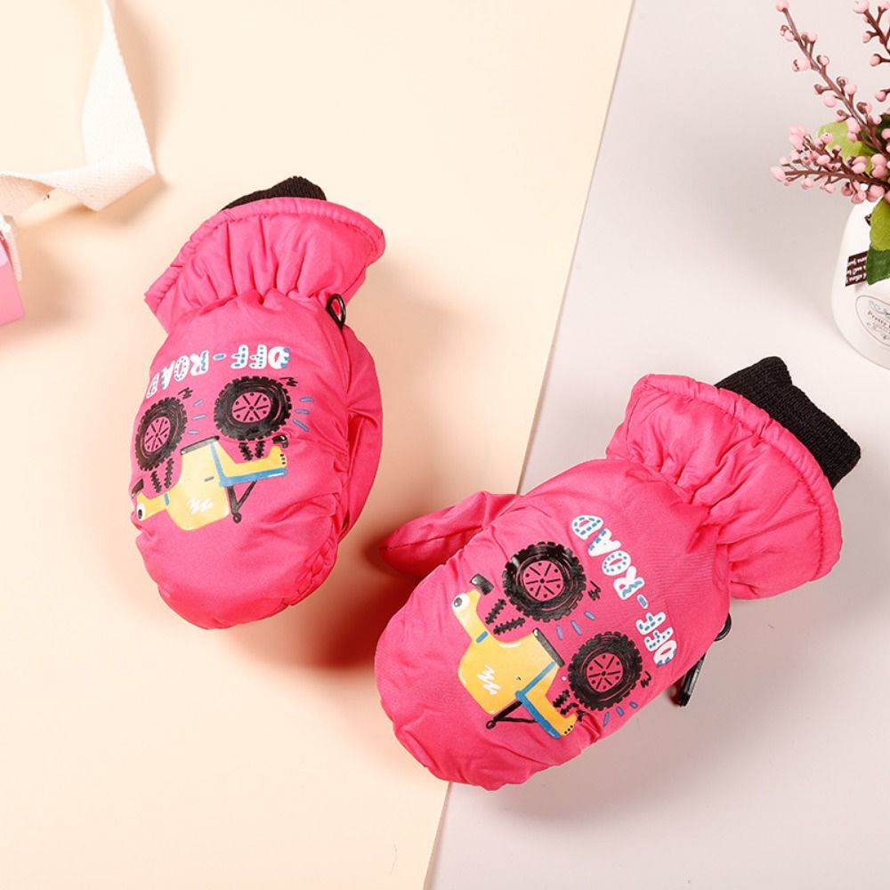 Waterproof Mitten Ski - Snow Man Children's Snow Gloves Aged