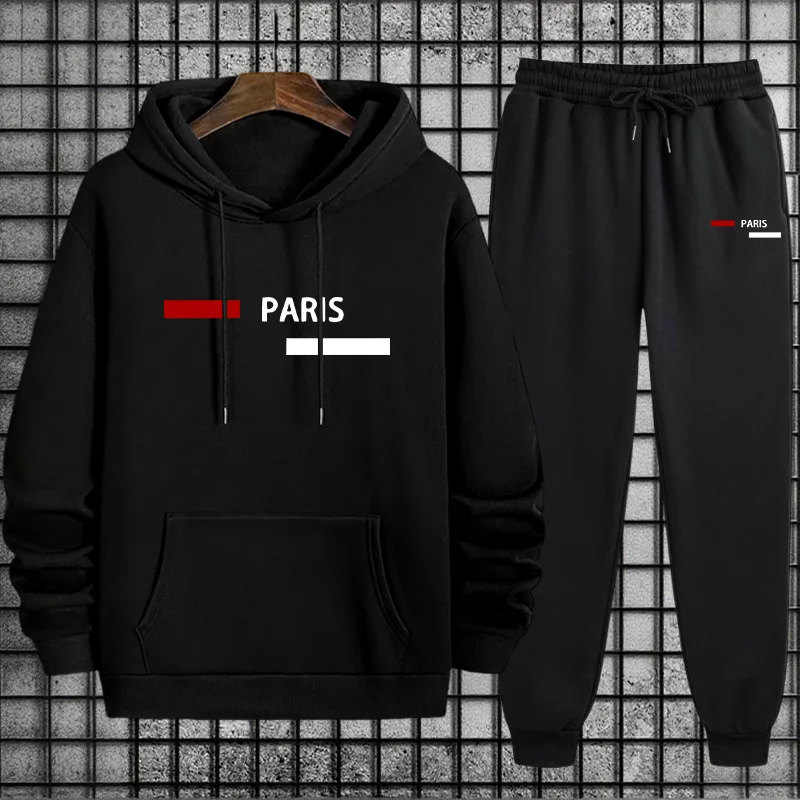 Winter Clothing Items - Men's Tracksuit Casual Hooded Sweatshirts Outdoors