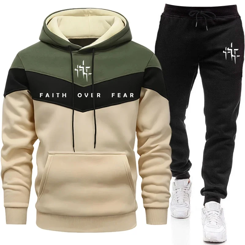 Faith Over Fear Men's Tracksui - Winter Clothing Pants recension och pris