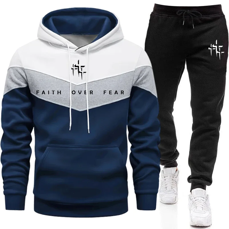 Faith Over Fear Men's Tracksui - Winter Clothing Pants recension och pris