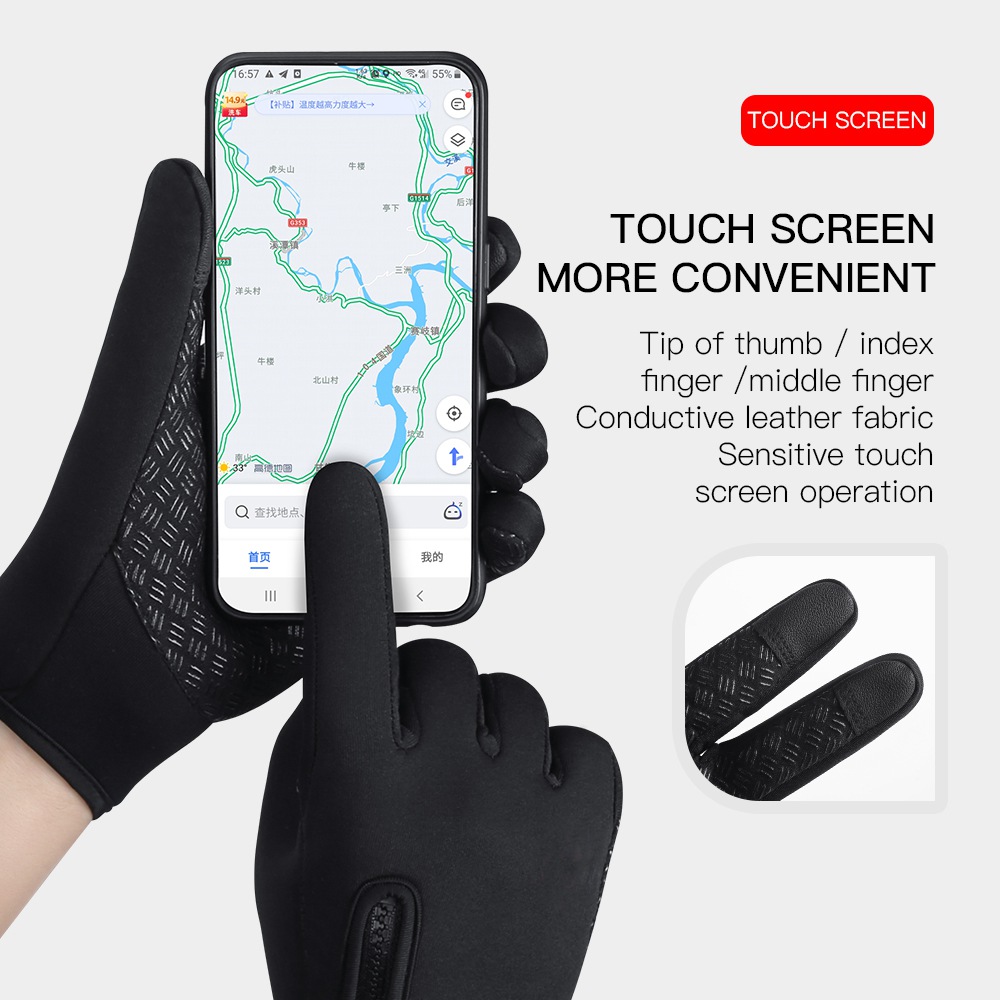 Autumn Winter Warm Cycling Glo - Waterproof Mitten Ski recension och pris