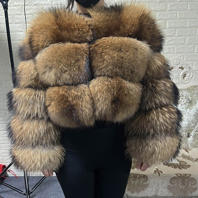 Plus Size Tops Brown Fur Maoma - Winter Clothing Items recension och pris
