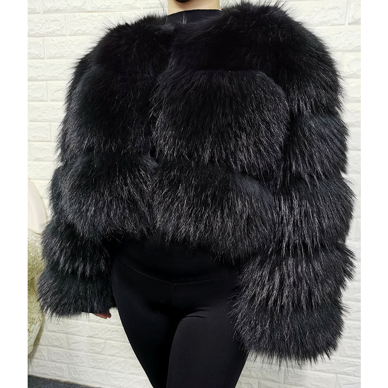 Plus Size Tops Brown Fur Maoma - Winter Clothing Items recension och pris