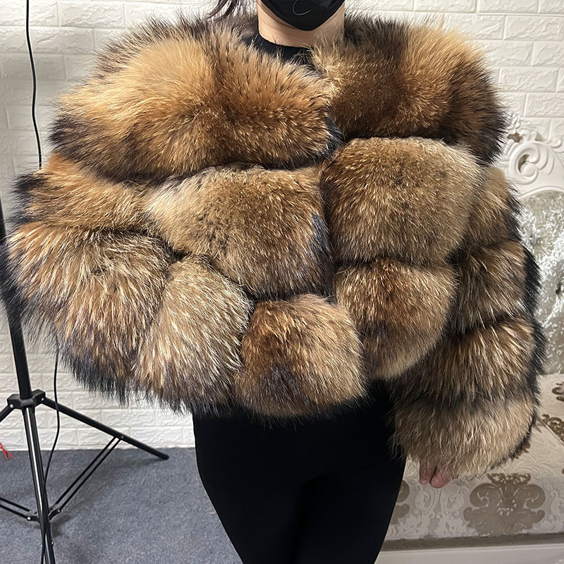 Plus Size Tops Brown Fur Maoma - Winter Clothing Items recension och pris