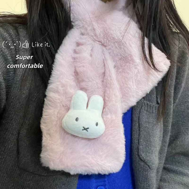 White Miffy Scarf | Versatile  - Winter Clothing Items recension och pris