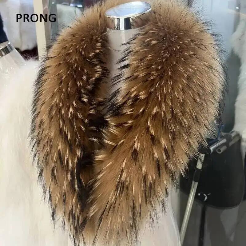 Natural Raccoon Fur Collar Rea - Winter Clothing Ideas recension och pris