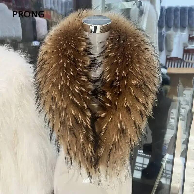 Natural Raccoon Fur Collar Rea - Winter Clothing Ideas recension och pris