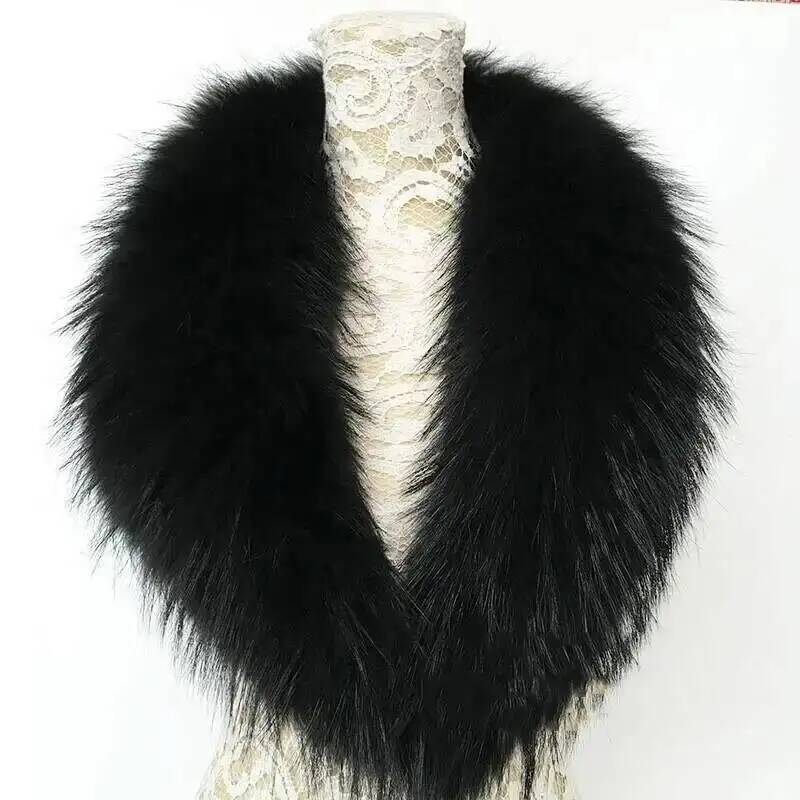 Natural Raccoon Fur Collar Rea - Winter Clothing Ideas recension och pris