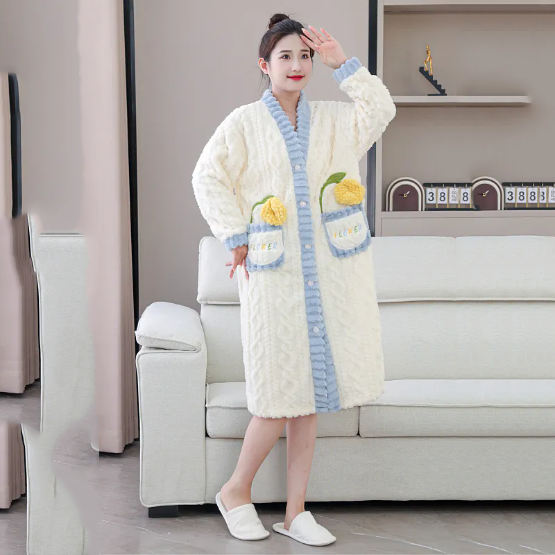 Nightgown Winter Women's Cloth - Winter Clothing Affordable recension och pris