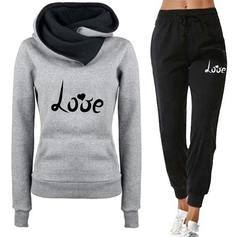 Women's Hoodie Tracksuit Love  - Winter Clothing Clearance recension och pris