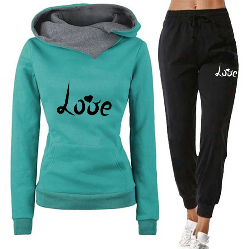 Women's Hoodie Tracksuit Love  - Winter Clothing Clearance recension och pris