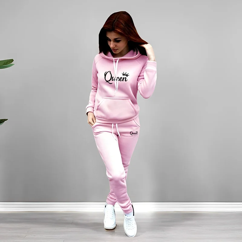 Womens Tracksuit Queen Letter  - Winter Clothing Pants recension och pris