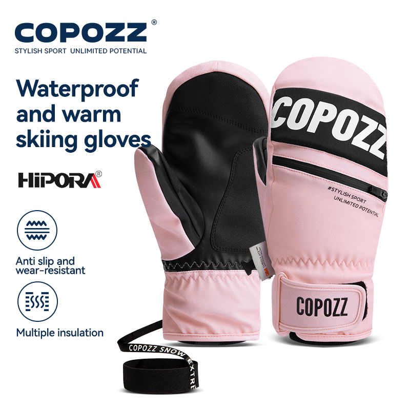 COPOZZ 3M Thinsulate Ski Glove - Waterproof Mitten Ski recension och pris