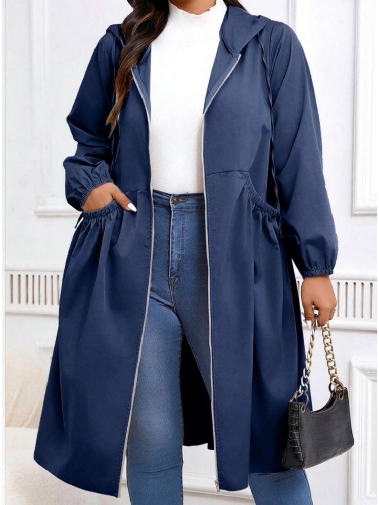 Plus Size Solid Drawstring Sin - Winter Clothing Clearance recension och pris