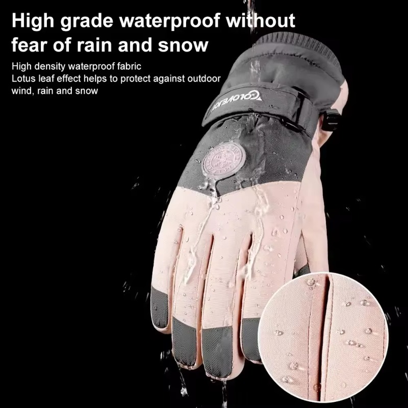 Women's Waterproof Ski Gloves  - Waterproof Mitten Ski recension och pris