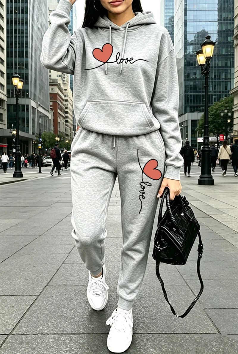 Womens Tracksuit Print Casual  - Winter Clothing Pants recension och pris