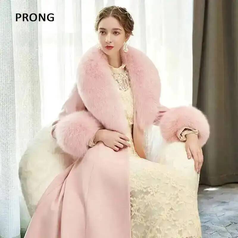 100% Real Fox Fur Collar Winte - Winter Clothing Ideas recension och pris