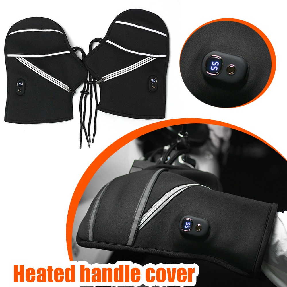 Motorcycle Handlebar Covers Wi - Heated Gloves Electric recension och pris