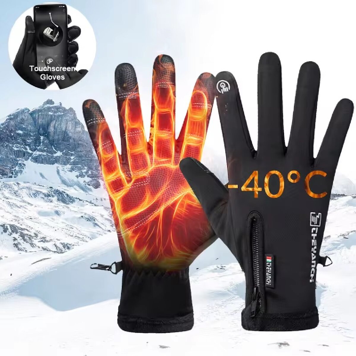 Winter Gloves Waterproof Therm - Waterproof Mitten Ski recension och pris