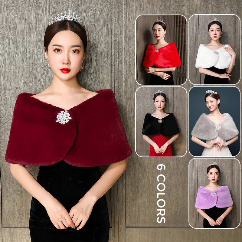 Women Bridal Shawl Wedding Cap - Winter Clothing Ideas recension och pris