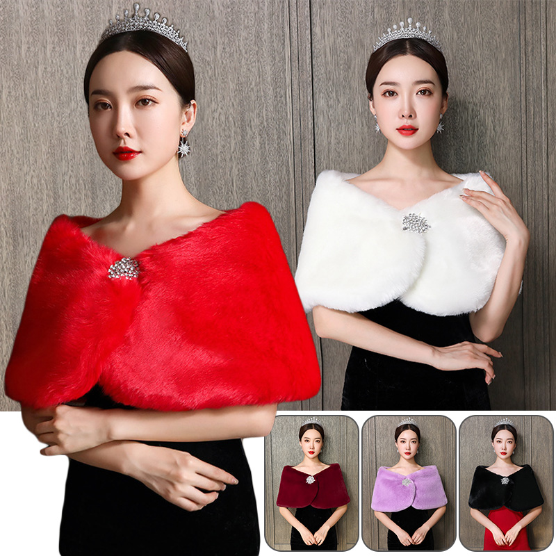Women Bridal Shawl Wedding Cap - Winter Clothing Ideas recension och pris